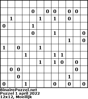 Binaire Puzzel