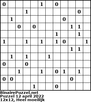 Binaire Puzzel