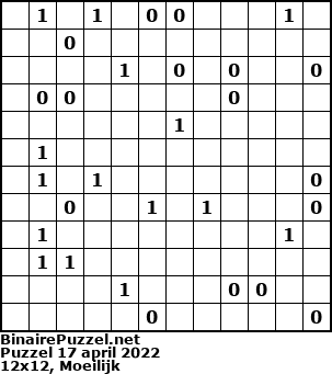 Binaire Puzzel