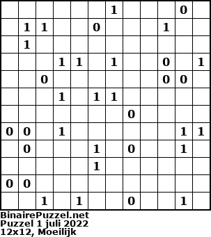 Binaire Puzzel