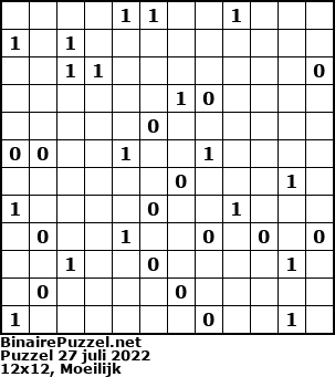 Binaire Puzzel