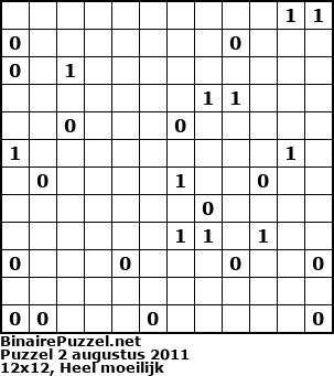 Binaire Puzzel