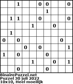 Binaire Puzzel