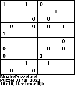 Binaire Puzzel