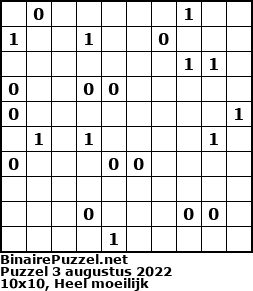 Binaire Puzzel