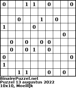 Binaire Puzzel