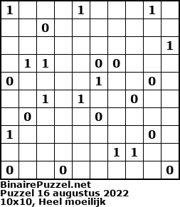 Binaire Puzzel