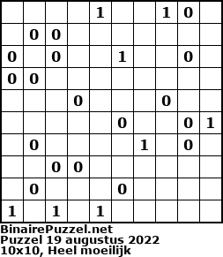 Binaire Puzzel
