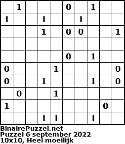 Binaire Puzzel