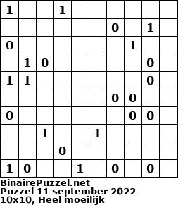 Binaire Puzzel