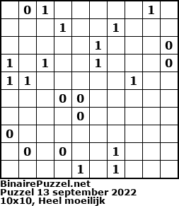 Binaire Puzzel
