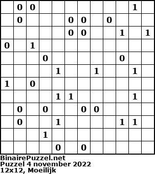 Binaire Puzzel