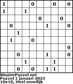 Binaire Puzzel