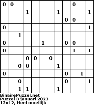 Binaire Puzzel