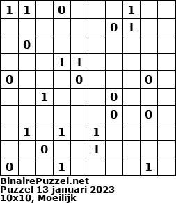 Binaire Puzzel