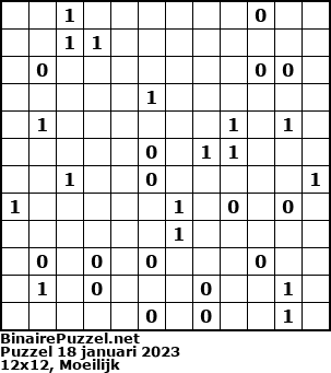 Binaire Puzzel