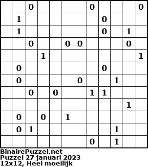 Binaire Puzzel