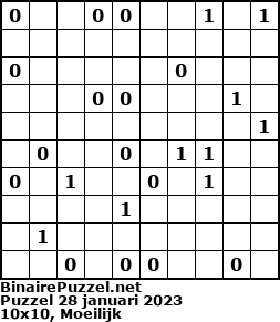 Binaire Puzzel