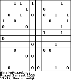 Binaire Puzzel