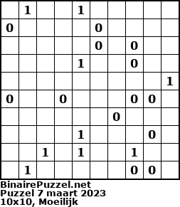 Binaire Puzzel