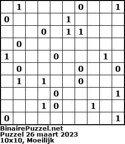Binaire Puzzel