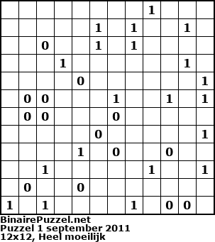 Binaire Puzzel