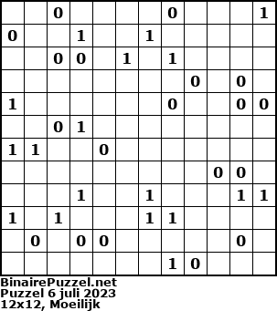 Binaire Puzzel