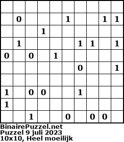Binaire Puzzel