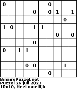 Binaire Puzzel
