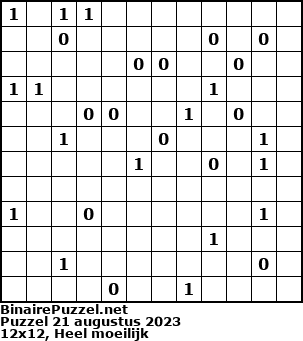 Binaire Puzzel