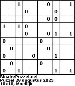 Binaire Puzzel