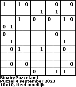 Binaire Puzzel