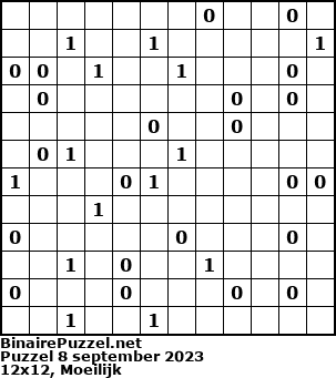 Binaire Puzzel