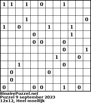 Binaire Puzzel