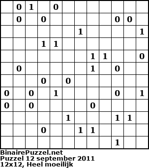 Binaire Puzzel