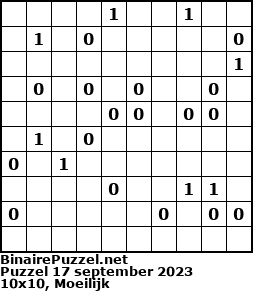 Binaire Puzzel