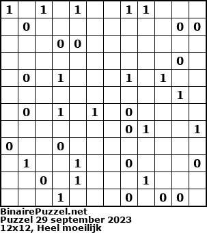 Binaire Puzzel