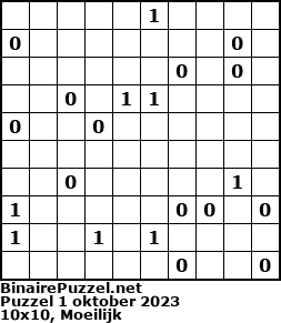 Binaire Puzzel
