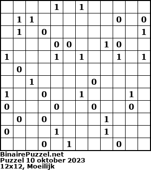 Binaire Puzzel