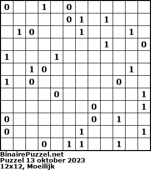 Binaire Puzzel