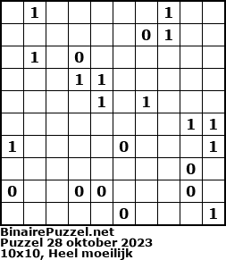 Binaire Puzzel
