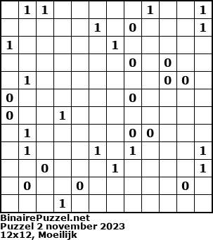 Binaire Puzzel
