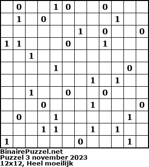 Binaire Puzzel
