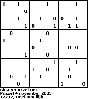 Binaire Puzzel