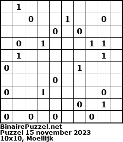 Binaire Puzzel