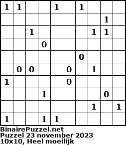 Binaire Puzzel