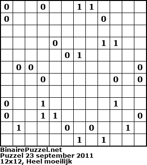 Binaire Puzzel