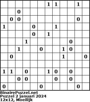 Binaire Puzzel