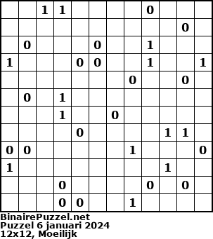 Binaire Puzzel
