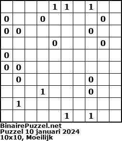 Binaire Puzzel